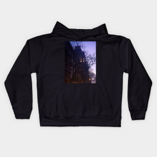 House Trees Winter, Upper West Side, Manhattan, NYC Kids Hoodie